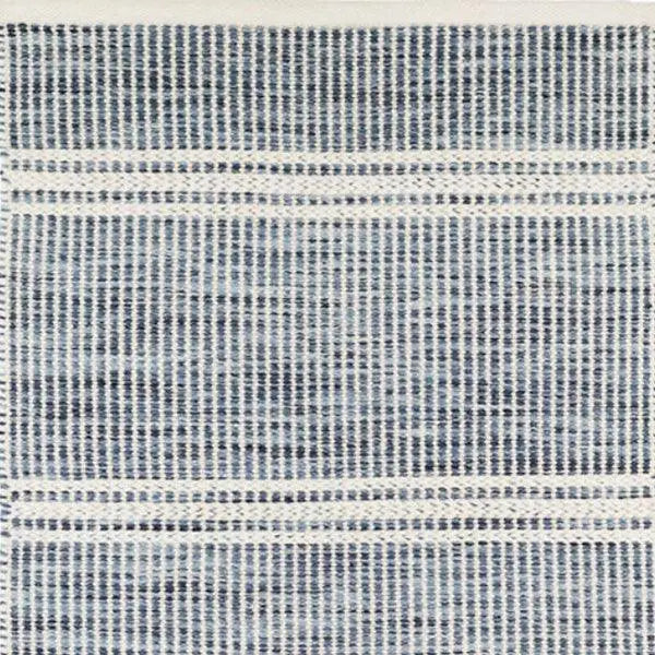 Dash & Albert Malta Blue Woven Wool Rug Lavender Fields