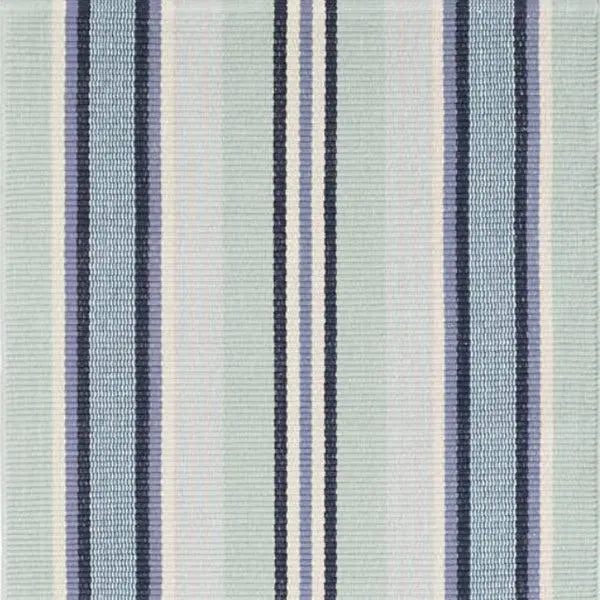 Dash & Albert Barbados Stripe Woven Cotton Rug Lavender Fields