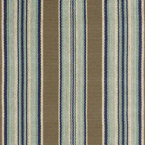 Dash & Albert Blue Heron Stripe Indoor/Outdoor Rug Lavender Fields