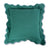 Almohada de lino Darcy - Verde + Aqua