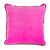 Charliss Velvet Pillow - Neon Pink + Wine