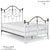 Corsican Standard Bed with Forged Scroll Details - 43730