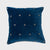 Joanna Buchanan Embroidered star pillow, navy cotton velvet