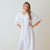 Jacaranda Living Liz White Cotton Nightgown, Smocking & Lace