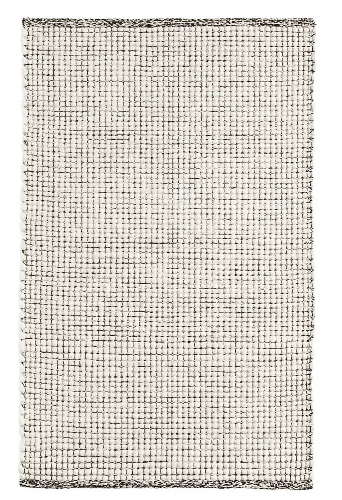 Dash & Albert Network Black Woven Wool Rug Lavender Fields