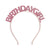 Rosa Geburtstags-Mädchen-Stirnband – Kinder-Geburtstags-Stirnband