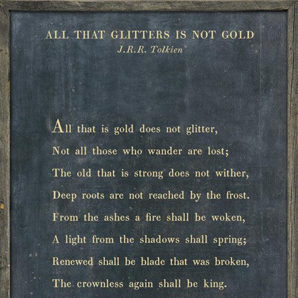 Sugarboo Designs All That Glitters Poetry Collection Sign