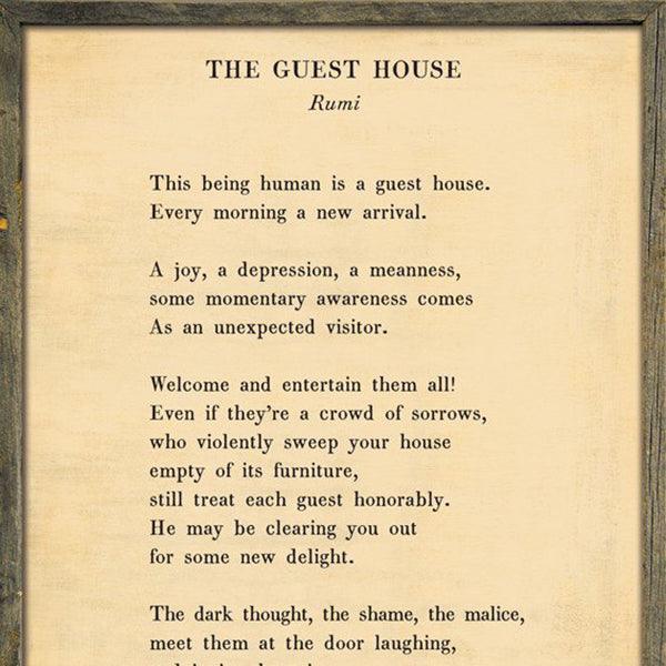 Sugarboo Designs The Guest House Poetry Collection Sign