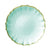 Vietri Baroque Glass Service Plate/Charger Set of 4 - Aqua