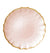 Vietri Baroque Glass Service Plate/Charger Set of 4 - Pink