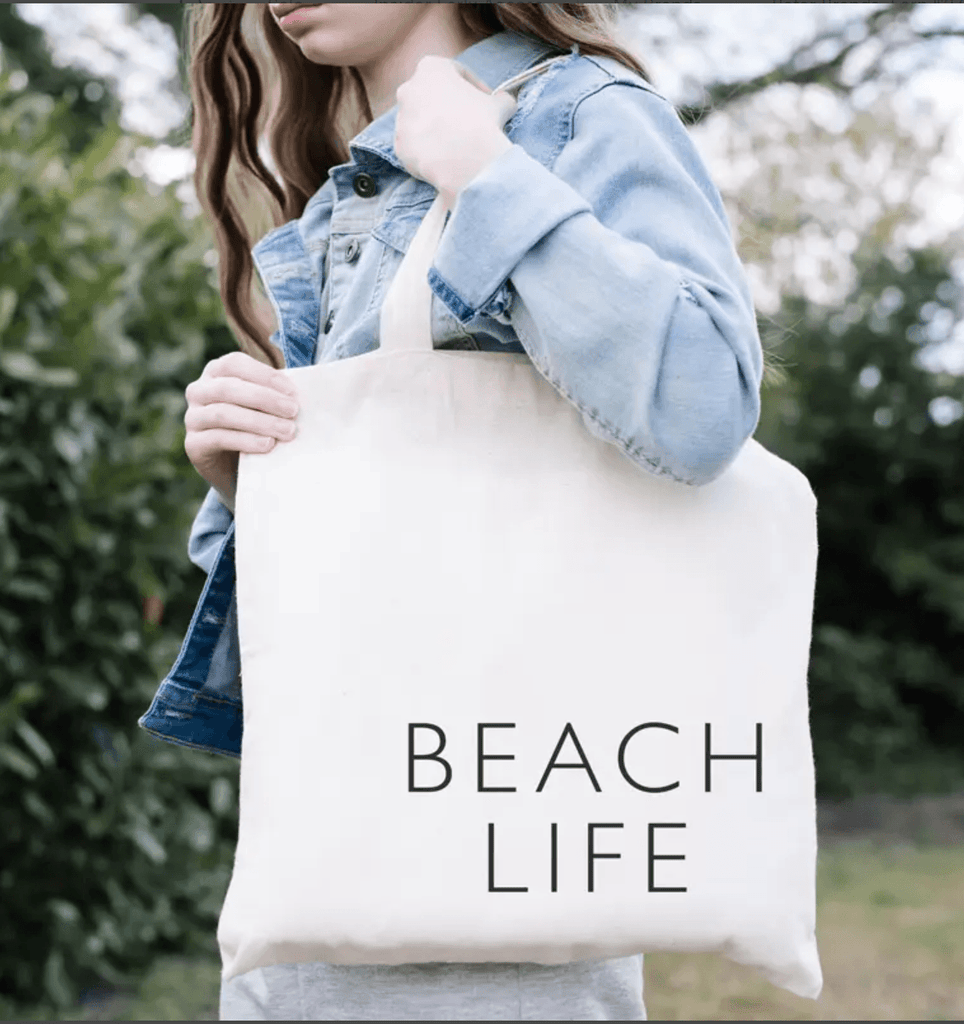Beach Life Large Tote Bag - Lavender & Company