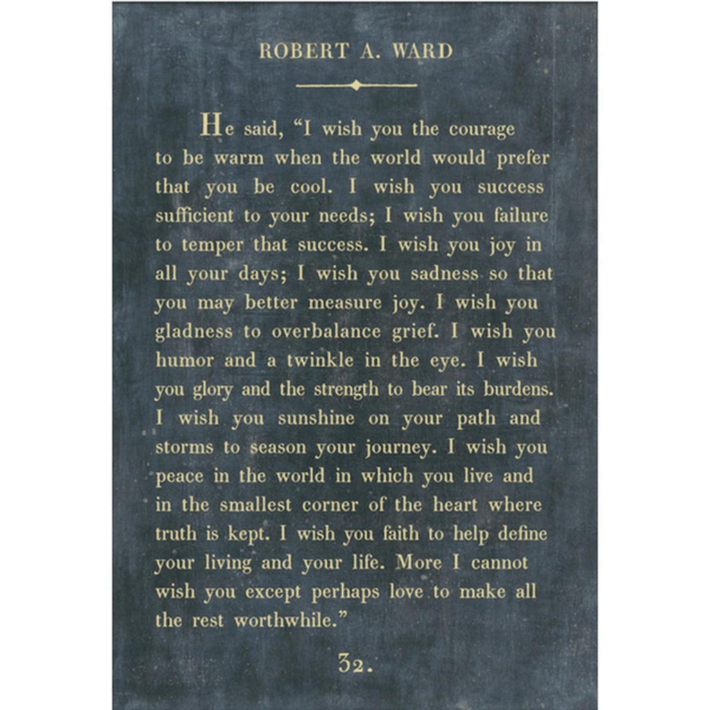 Sugarboo Designs Robert A. Ward Book Collection Sign (Gallery Wrap)