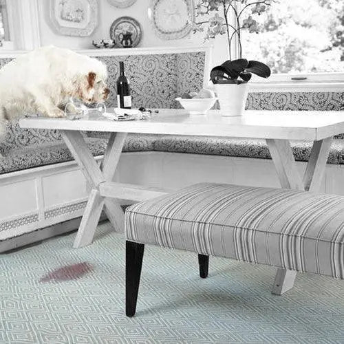 Dash & Albert Diamond Light Blue/Ivory Indoor/Outdoor Rug Lavender Fields