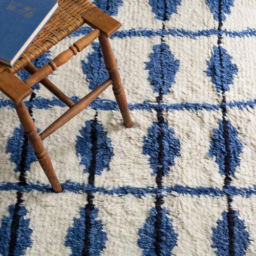 Dash & Albert Noma Indigo Woven Wool Rug - Lavender Fields