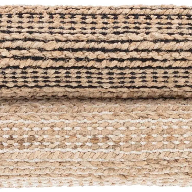 Dash & Albert Simba Black Woven Jute Rug Lavender Fields