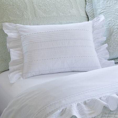 Taylor Linens Elisa Egg White Boudoir Pillow