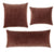 Pine Cone Hill Gehry Velvet/Linen Russet Decorative Pillow
