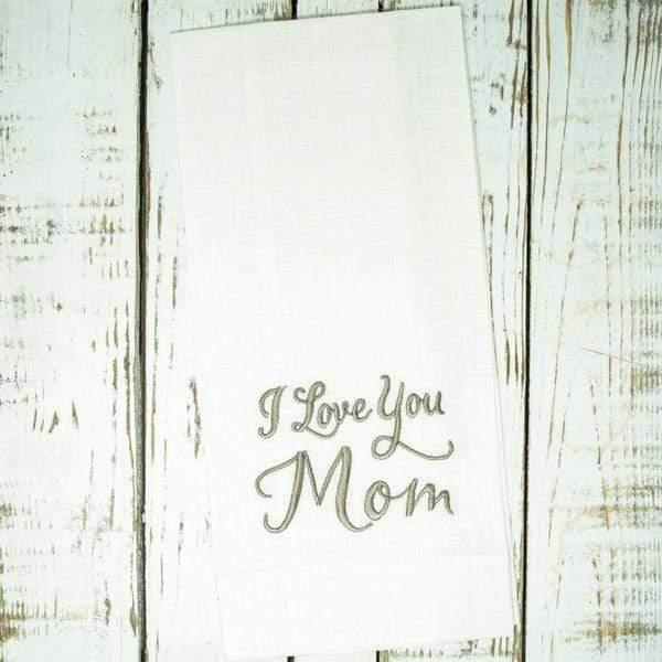 I Love Your Mom Linen Towel - Lavender Fields