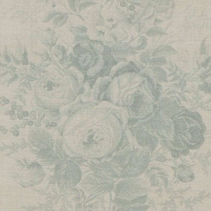 Kate Forman Roses Blue Fabric - Lavender Fields