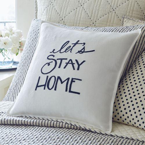Let's Stay Home Pillow - Lavender Fields