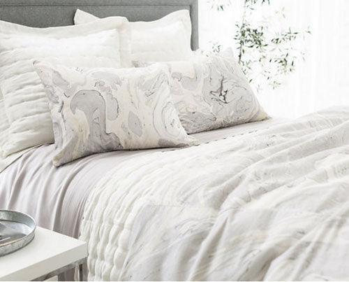 Pine Cone Hill Brussels Ivory Quilted Sham - Lavender Fields