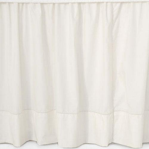 Pine Cone Hill Classic Hemstitch Ivory Bed Skirt.