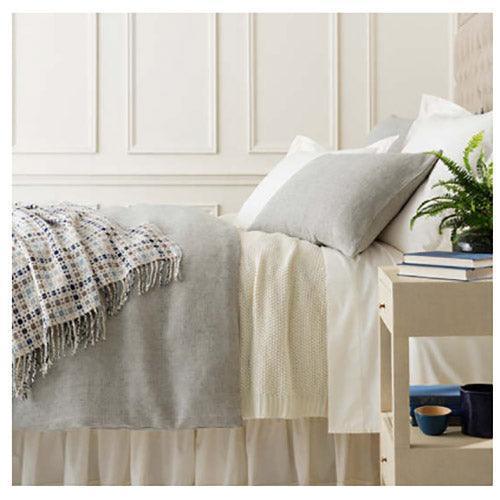 Pine Cone Hill Classic Hemstitch Ivory Bed Skirt.