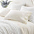Pine Cone Hill Lush Linen Ivory Pillowcases - Lavender Fields