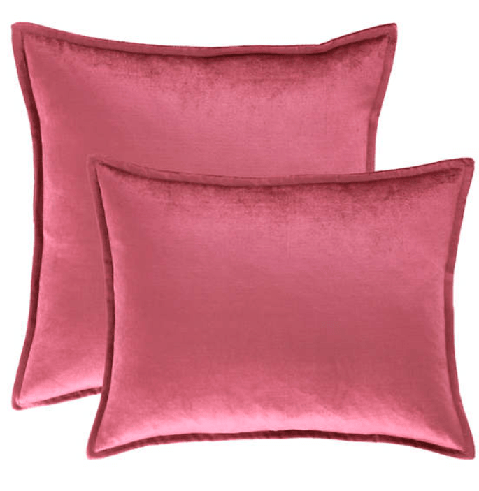 Pine Cone Hill Panne Velvet Berry Decorative Pillow - Lavender & Company