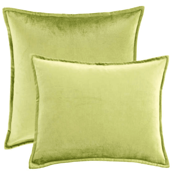 Pine Cone Hill Panne Velvet Chartreuse Decorative Pillow Ships Free