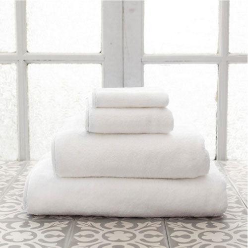 Pine Cone Hill Signature Banded White/White Towel