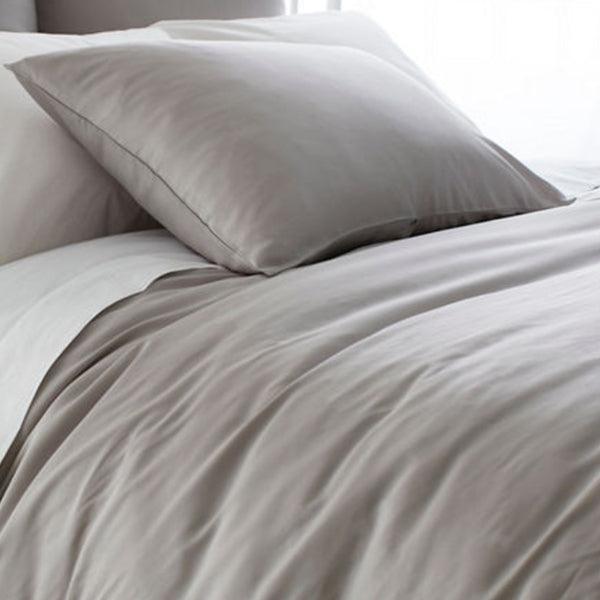 Pine Cone Hill Silken Solid Grey Duvet Cover