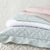 Pine Cone Hill Washed Linen Sky Quilted Sham - Lavender & Company