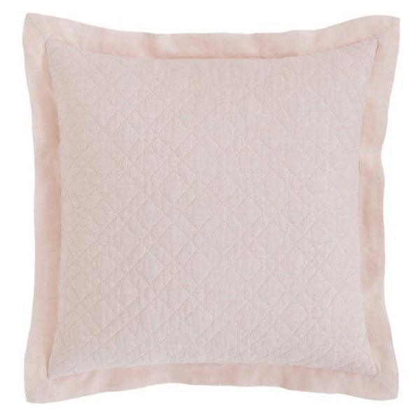 Pine Cone Hill Washed Linen Slipper Pink Quilted Sham