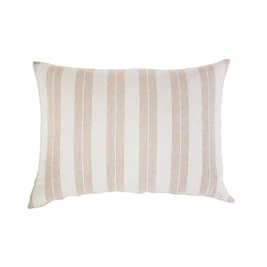 Pom Pom at Home Carter Big Pillow with Insert Ivory/Amber - Lavender Fields