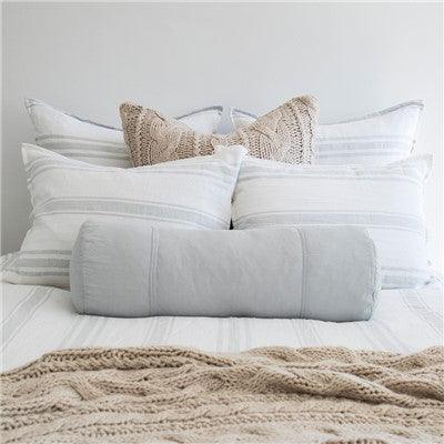 Pom Pom at Home Jackson White/Ocean Stripe Pillow Sham