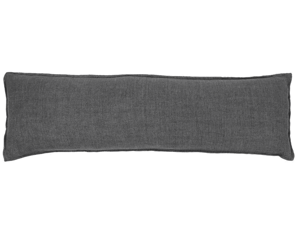 Pom Pom at Home Montauk Body Pillow with Insert Charcoal - Lavender & Company
