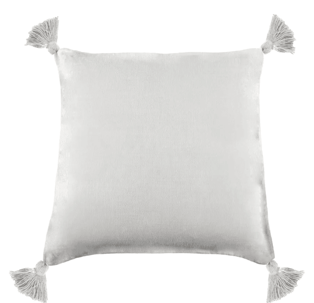 Pom Pom at Home Montauk Pillow with Tassels - White