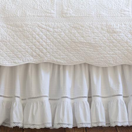 Taylor Linens Prairie Crochet Bed Skirt