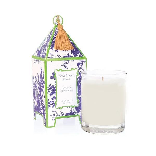 Seda France Lavande Provencale Classic Toile Pagoda Box Candle - Lavender Fields