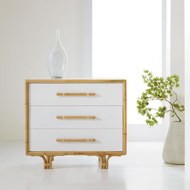 Somerset Bay Bamboo Bedside Chest - Lavender Fields