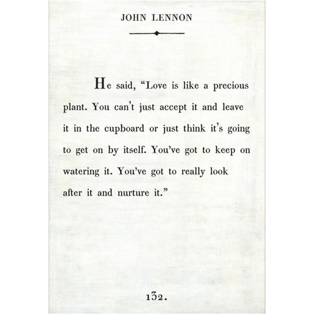 Sugarboo Designs John Lennon Book Collection Sign (Gallery Wrap)
