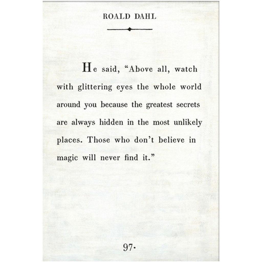 Sugarboo Designs Roald Dahl Book Collection Sign (Gallery Wrap)
