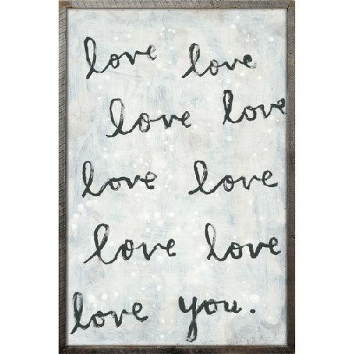 Sugarboo Designs Whole Lot of Love Art Print  (Grey Wood Frame)